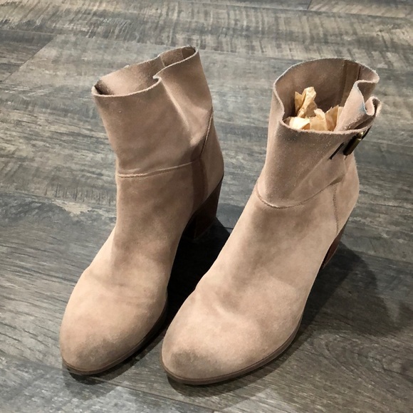 Franco Sarto Stacked Ankle Boots, Distressed - Picture 8 of 8